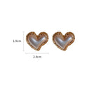 Boucles d'Oreilles Pendantes Coeur Femme