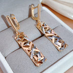 Boucles d'Oreilles Pendantes Ethniques Modernes