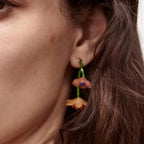 Boucles d'Oreilles Pendantes Fleur Style Bohême