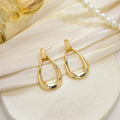 Boucles d'Oreilles Pendantes Rétro Goutte d'Eau or