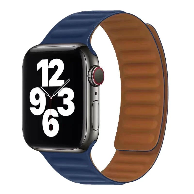 マグネット留めのApple Watchバンド ブルー