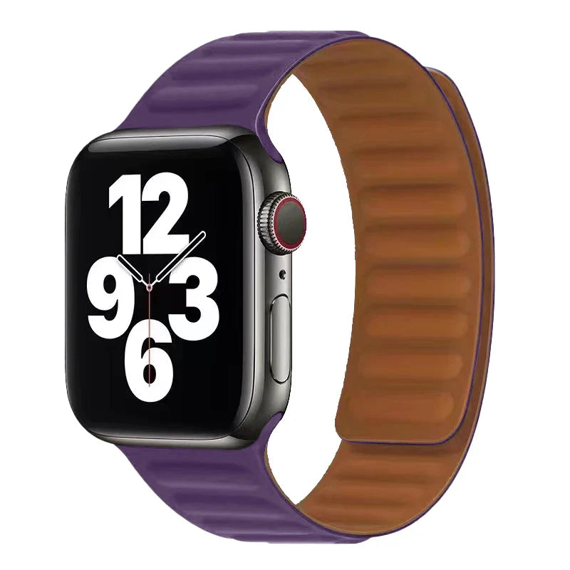マグネット留めのApple Watchバンド パープル