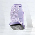 柄入りApple Watchバンド パープル