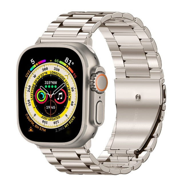 Apple Watch用ブレスレット ステンレススチール アイボリー