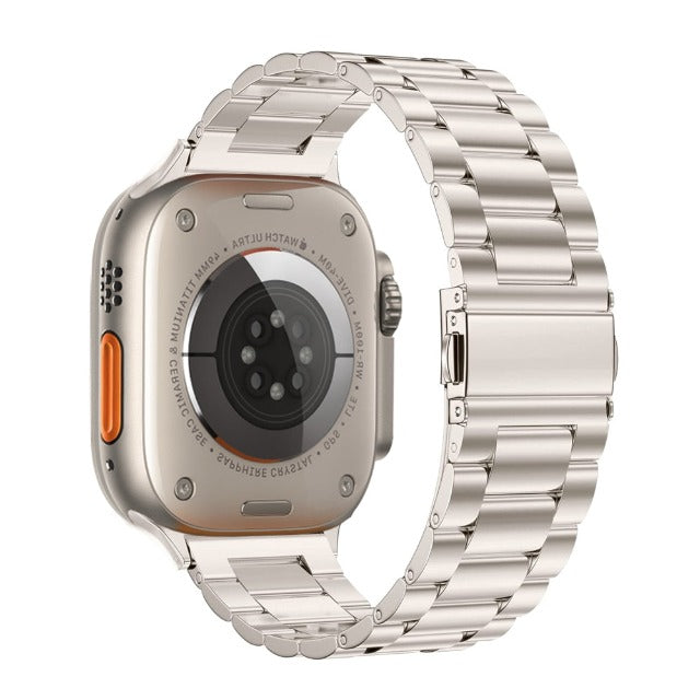 Apple Watch用ブレスレット ステンレススチール シルバー