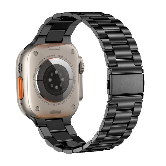 Apple Watch用ブレスレット ステンレススチール ブラック