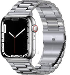 Apple Watch用超耐久ステンレススチール製ブレスレット シルバー