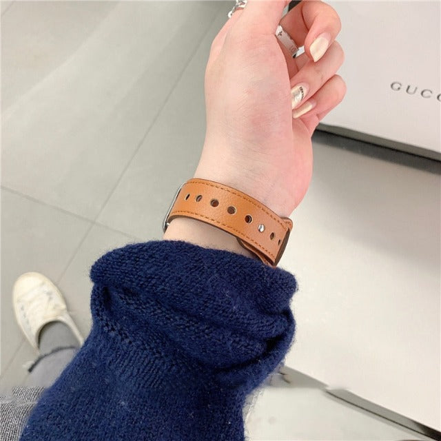 Apple Watch用レザーバンド