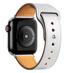 Apple Watch用ホワイトレザーバンド