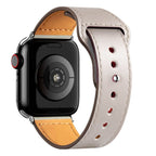 Apple Watch用オフホワイトレザーバンド