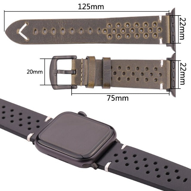 本革製 Apple Watch バンド 本革