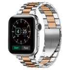 Apple Watch用ブレスレット　シルバー＆ローズゴールドメタル