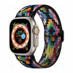 Apple Watch用 編み込みナイロンバンド レインボー