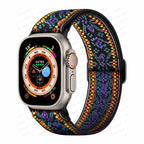 Apple Watch用 編み込みナイロンバンド パープル