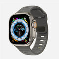 グレーのサージカルシリコン製Apple Watchバンド