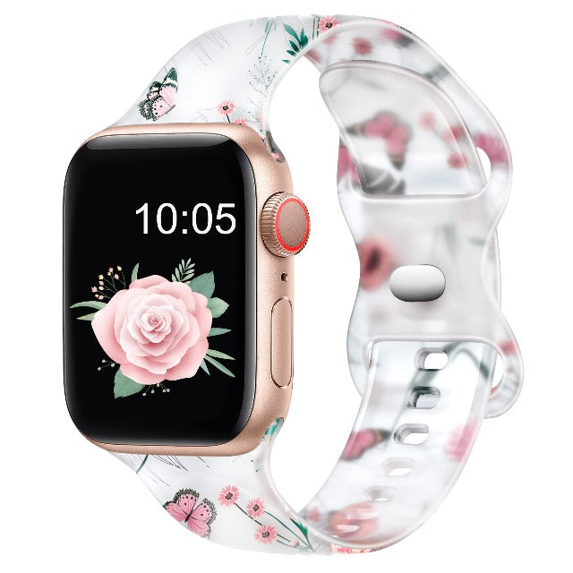 Apple Watch用 レディース ブレスレット フローラルプリント