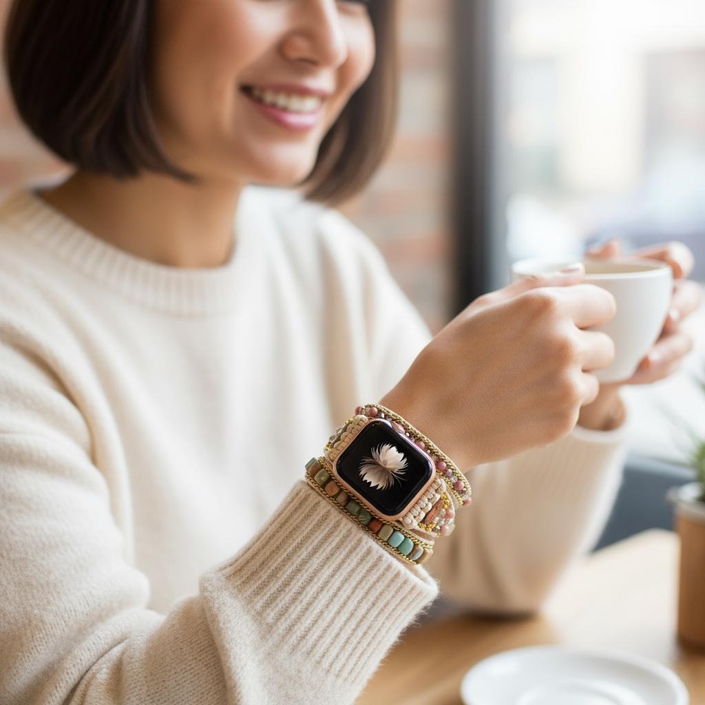 Apple Watch用天然石ブレスレット 