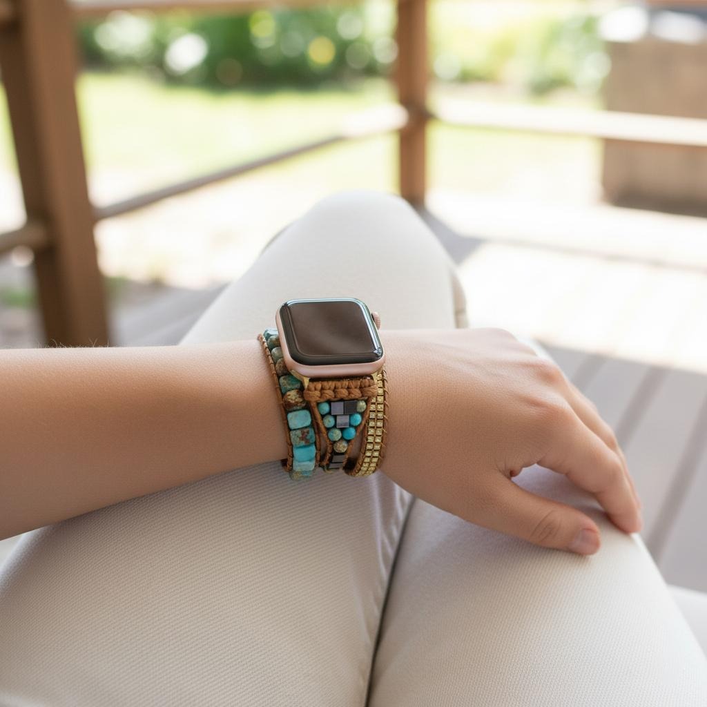 Apple Watch用天然石ブレスレット 