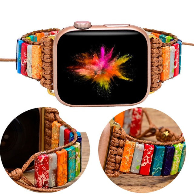 Apple Watch用ブレスレット 天然石 7チャクラ