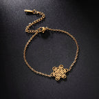 Bracelet Femme Cube de Métatron or
