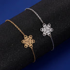 Bracelet Femme Cube de Métatron or