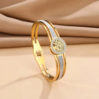 Bracelet avec Arbre de Vie et Cristal or