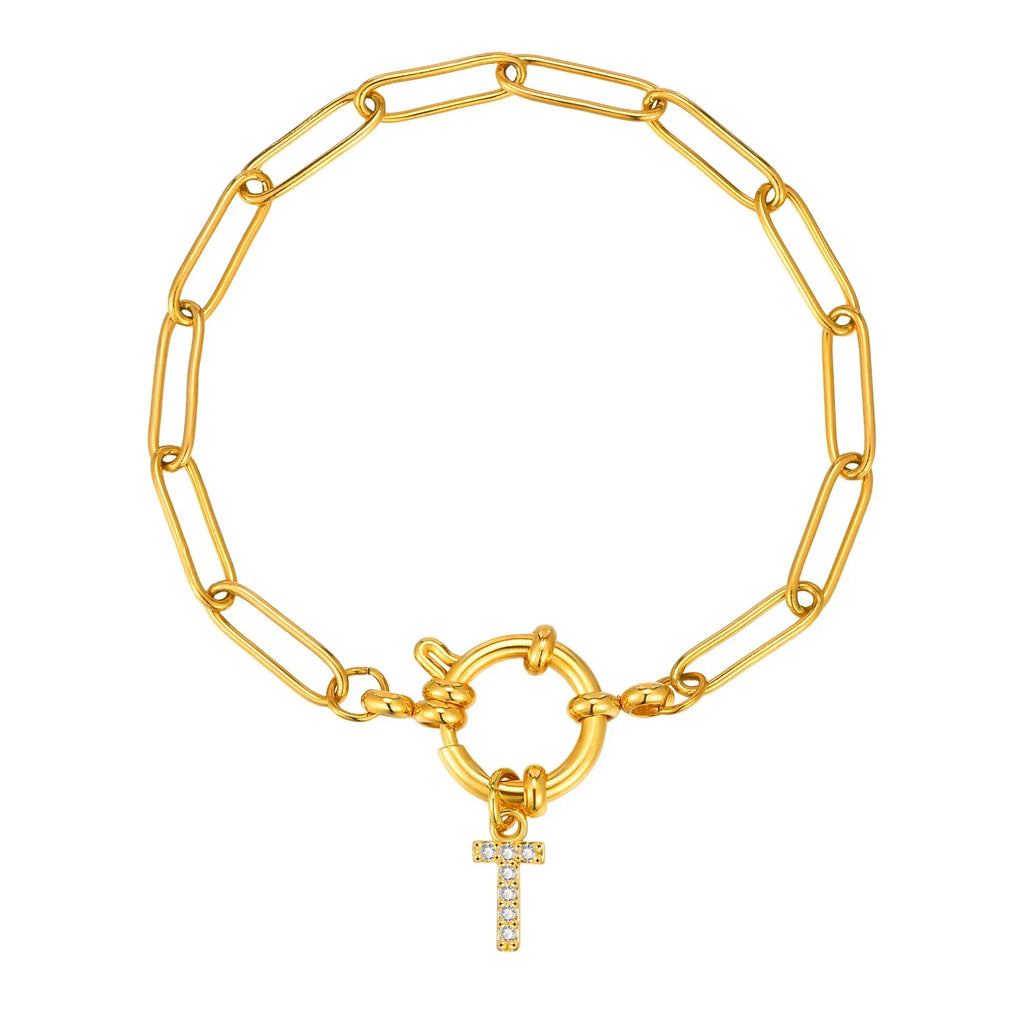 Bracelet personnalisé avec initiale t