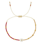 Bracelet bicolore initiale b