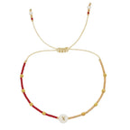 Bracelet bicolore initiale x