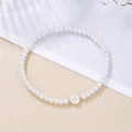 Bracelet blanc initiale a