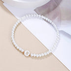 Bracelet blanc initiale b