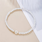 Bracelet blanc initiale w