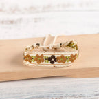 Bracelet Brésilien Boho Brodé Fait Main beige