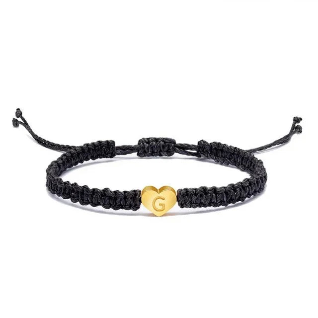 Bracelet Cœur Initiale Or