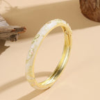 Bracelet Coloré avec Fleurs blanc