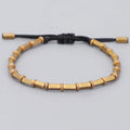Bracelet Gourmette Vintage Bouddhiste Tibétain noir
