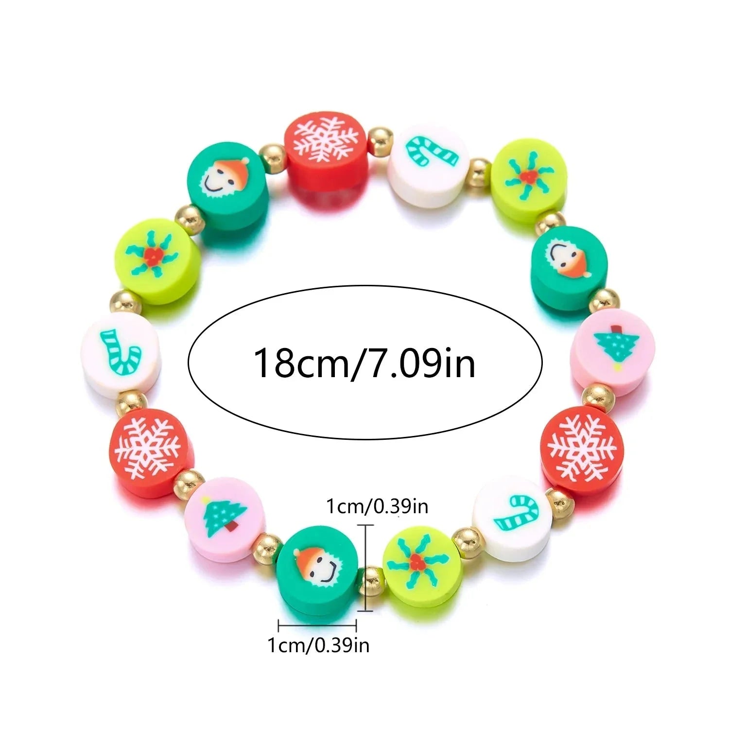 クリスマスのかわいいブレスレット