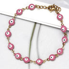 Bracelet de Protection Contre le Mauvais Oeil pour Homme ou Femme rose