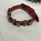 ヴィンテージスタイルのブレスレット スター付き レッド