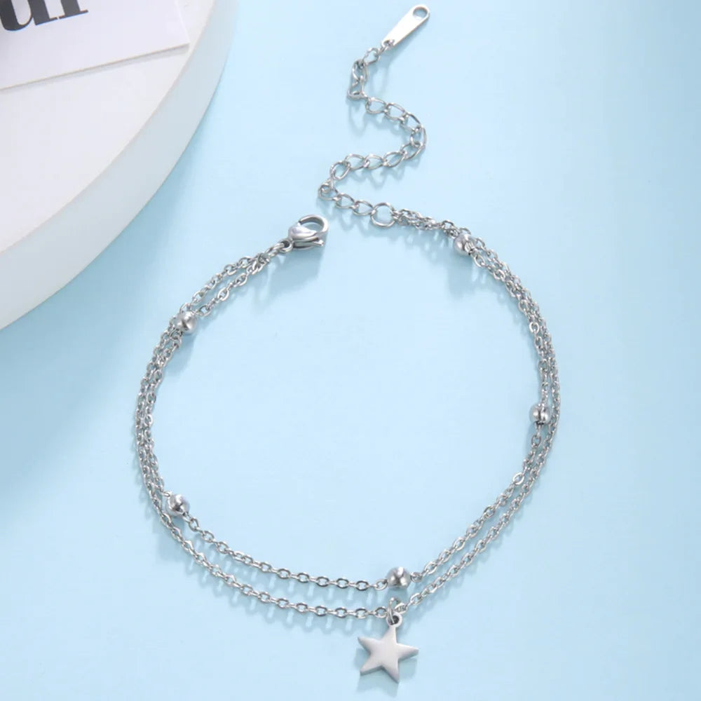 Bracelet Double avec Etoile