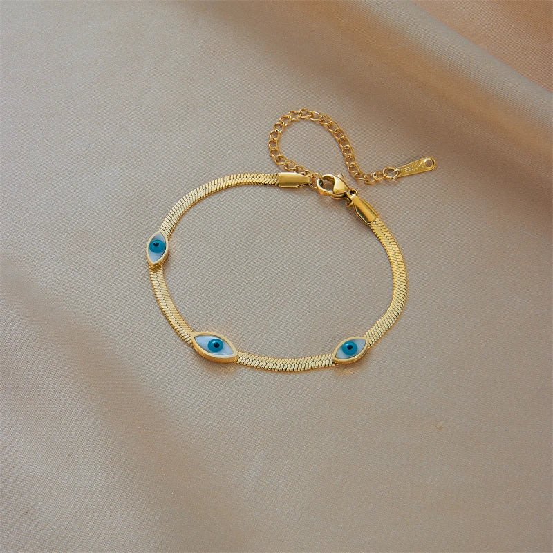 Bracelet Elégant Contre le Mauvais Oeil Femme