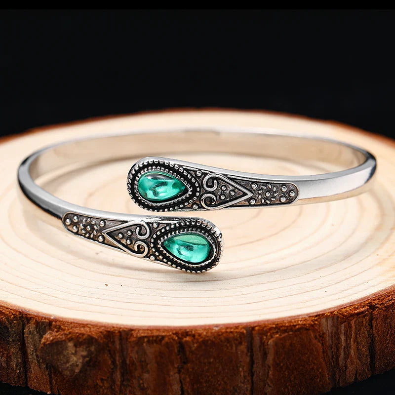 Bracelet Elégant de Style Ethnique vert