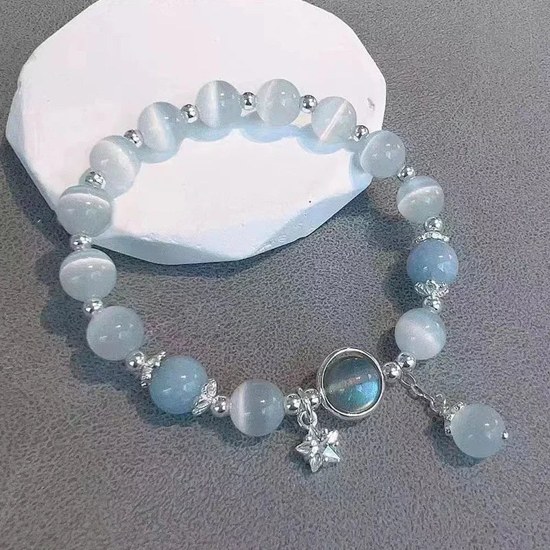 Bracelet en Crystal pour la Fertilité Pierre de Lune
