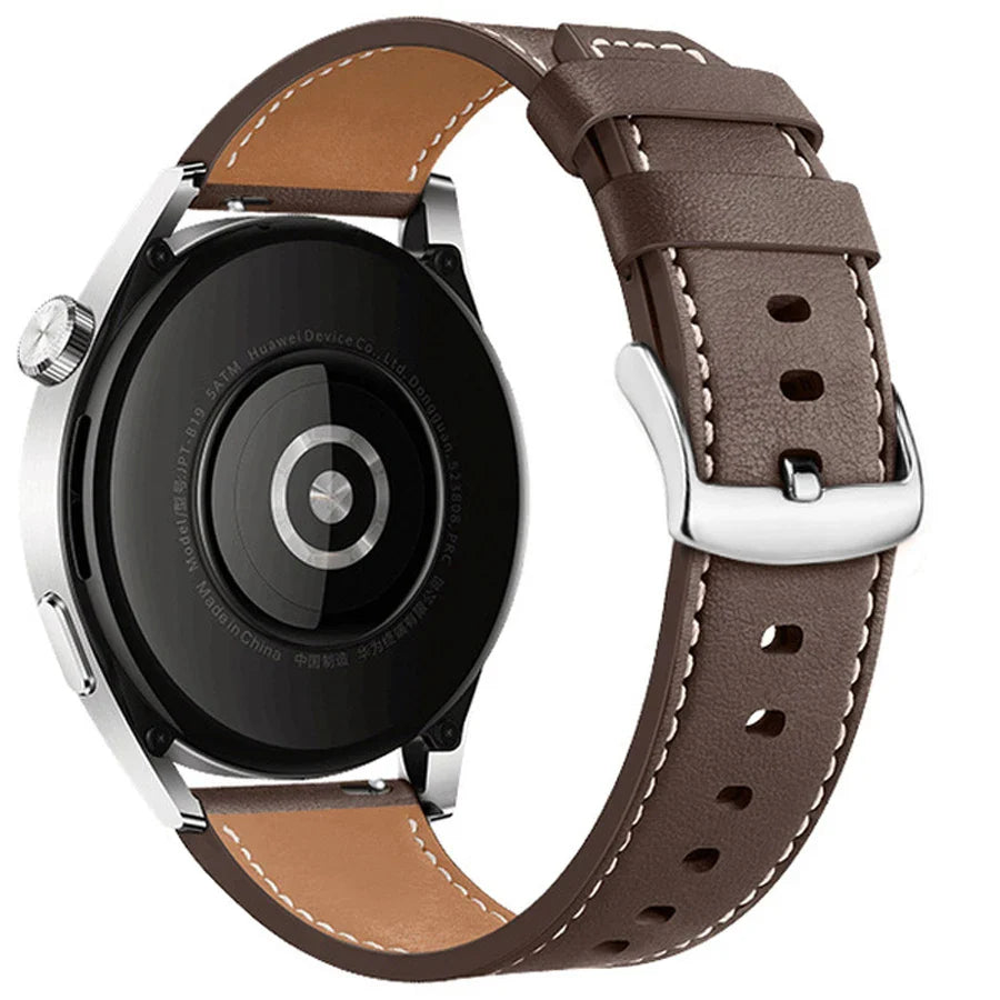 Google Pixel Watch 1 & 2 対応 スマートウォッチ用レザーブレスレット ブラウン