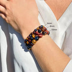 Bracelet en Oeil de Tigre, Oeil de Taureau & Oeil de Faucon