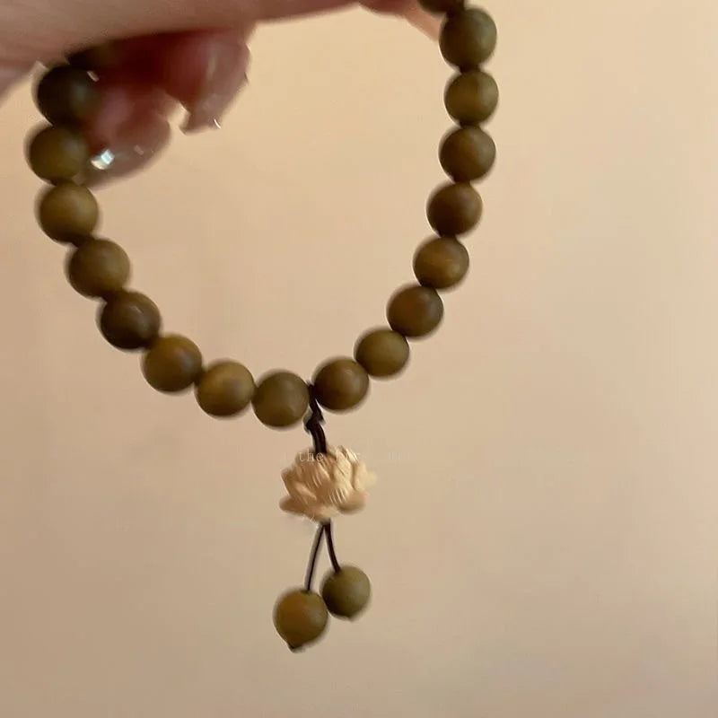 Bracelet en Perles de Bois Naturel type 2