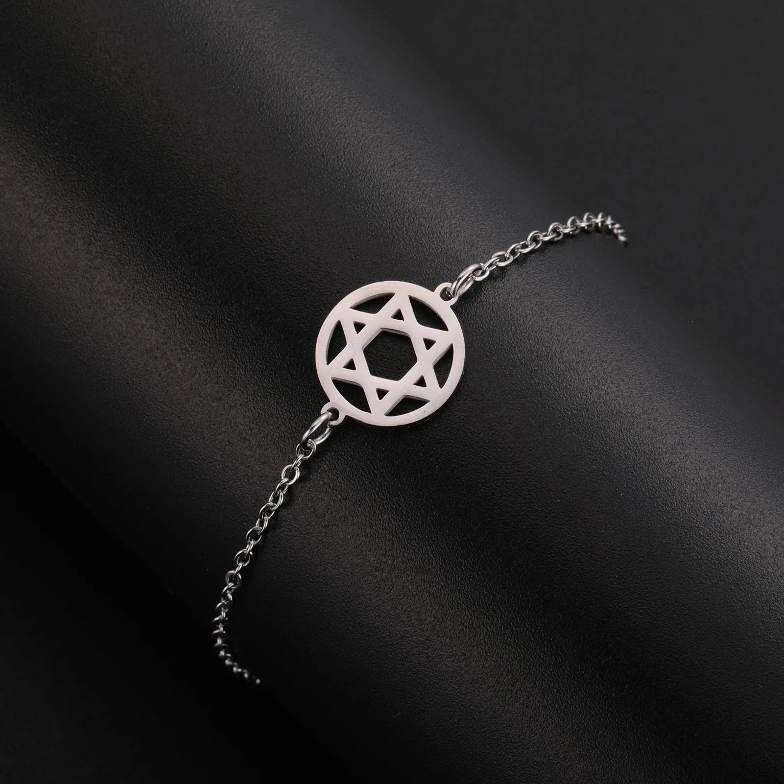 Bracelet Etoile de David argent