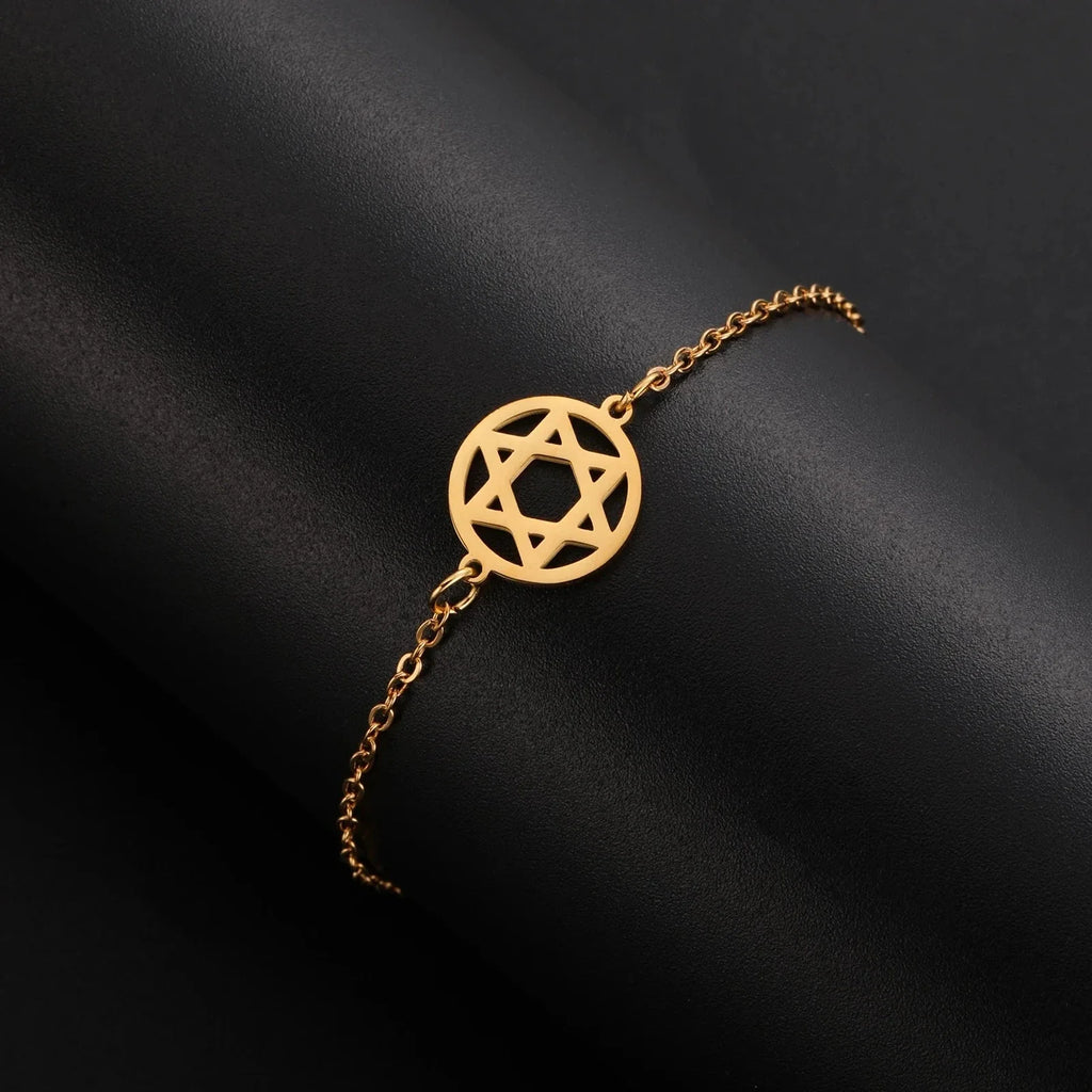 Bracelet Etoile de David or