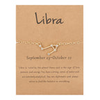 Bracelet Femme Signe du Zodiaque 12 Constellations balance