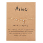 Bracelet Femme Signe du Zodiaque 12 Constellations bélier